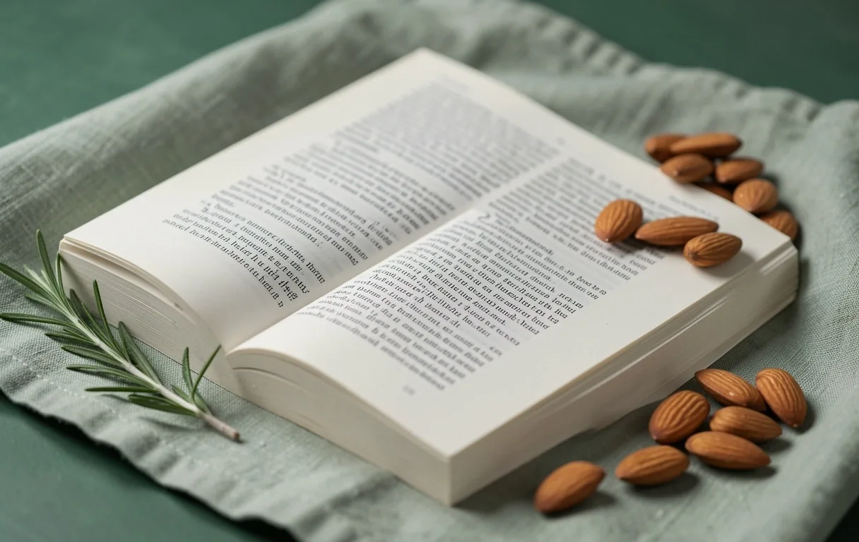 Botanische Texturen als Symbol für ernährungsspezifisches Fundament